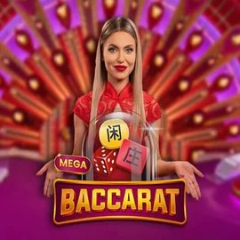 Live Casino logo of Mega Baccarat from Pragmatic Play at Rollflame Casino