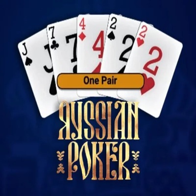 Russian Poker casino game by OneTouch Games – featured logo at Rollflame Casino